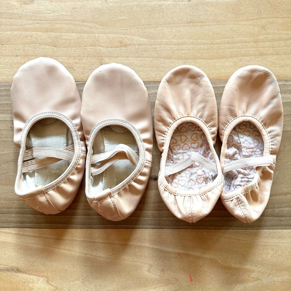 Ballet Slippers, Bloch and one other, 13.5 Girls